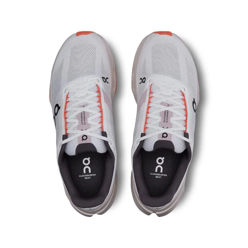 On Cloudsurfer Next Women's Running Shoes in White Flame AW24