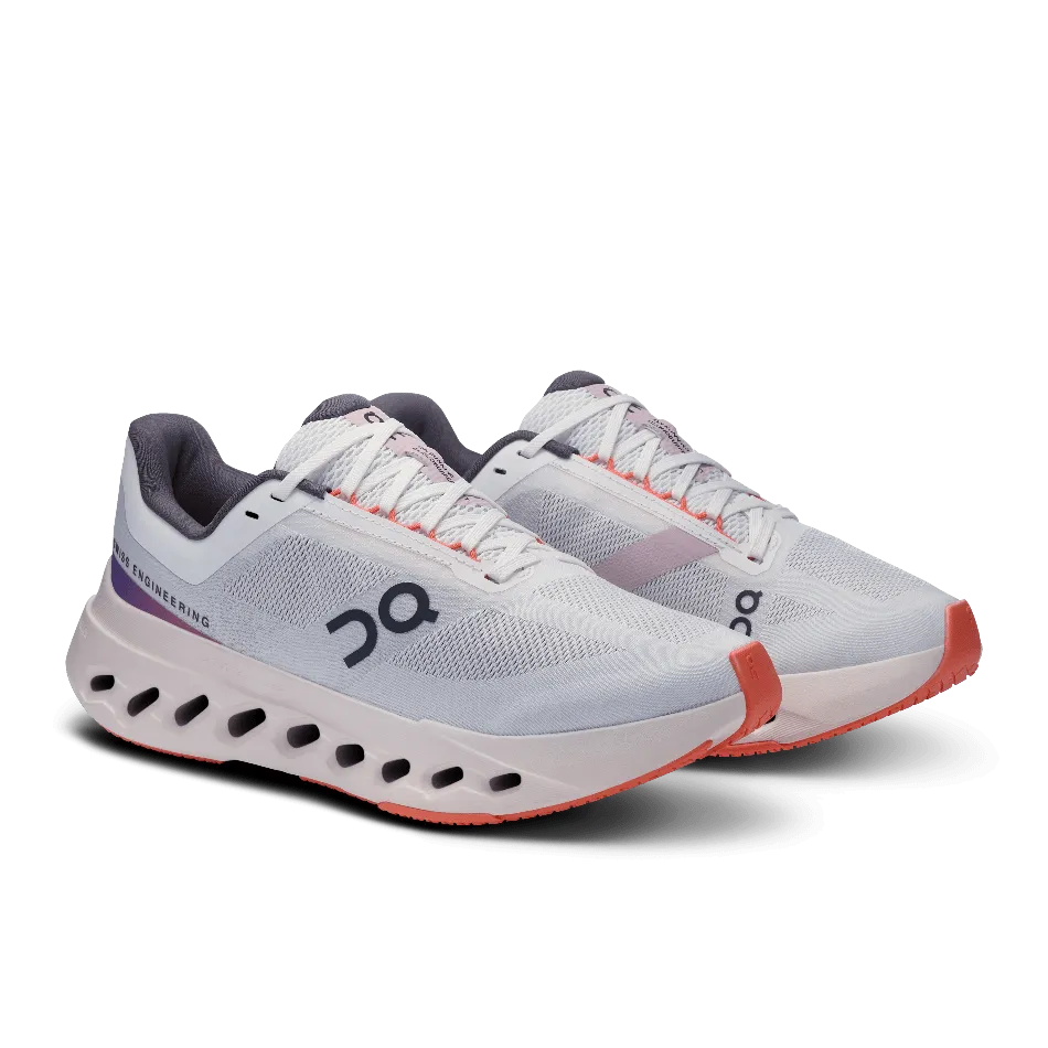 On Cloudsurfer Next Women's Running Shoes in White Flame AW24