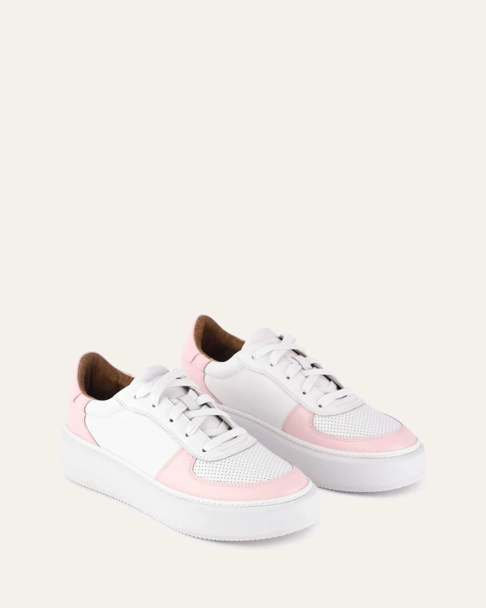 OTTO SNEAKERS WHITE SOFT PINK LEATHER