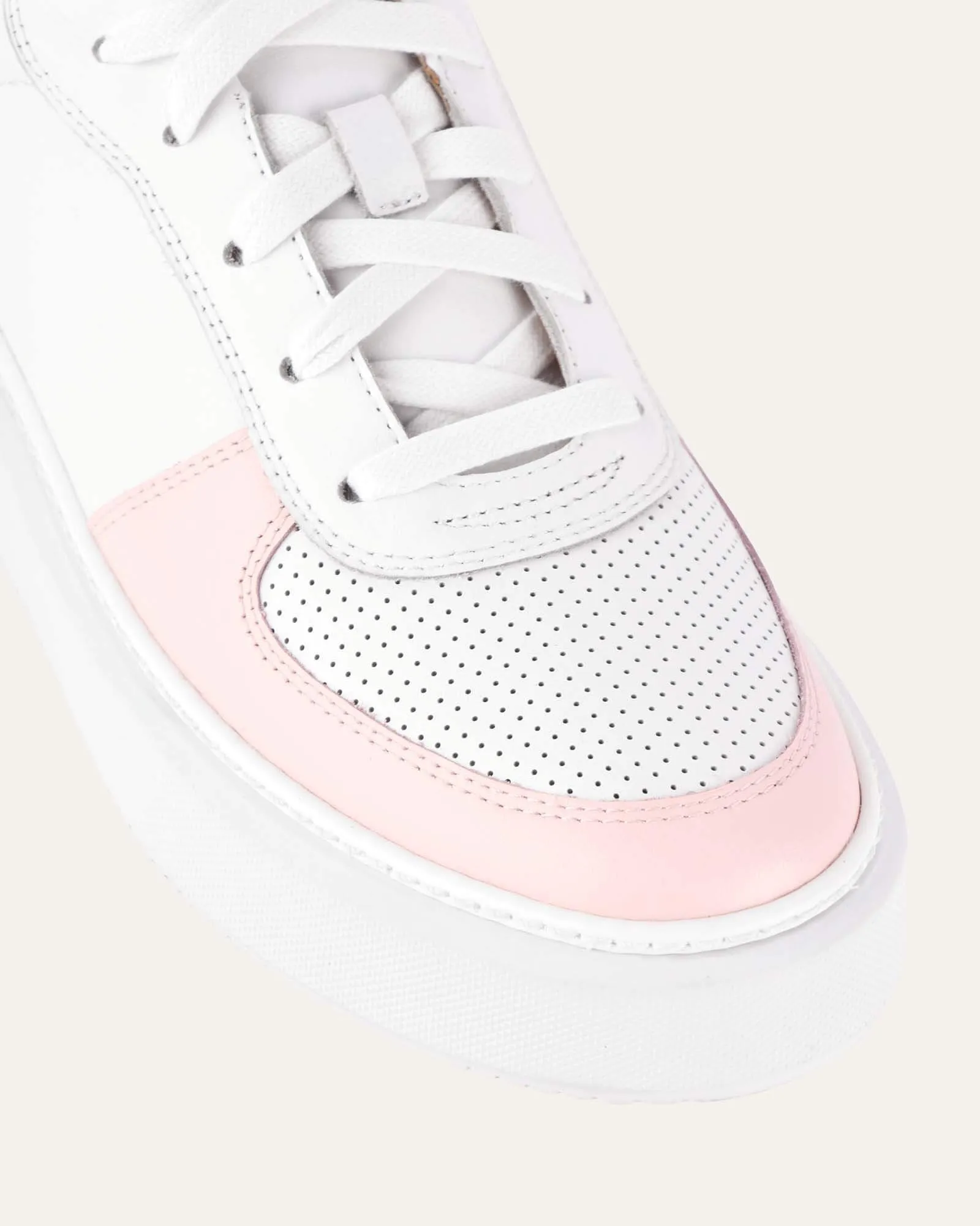 OTTO SNEAKERS WHITE SOFT PINK LEATHER