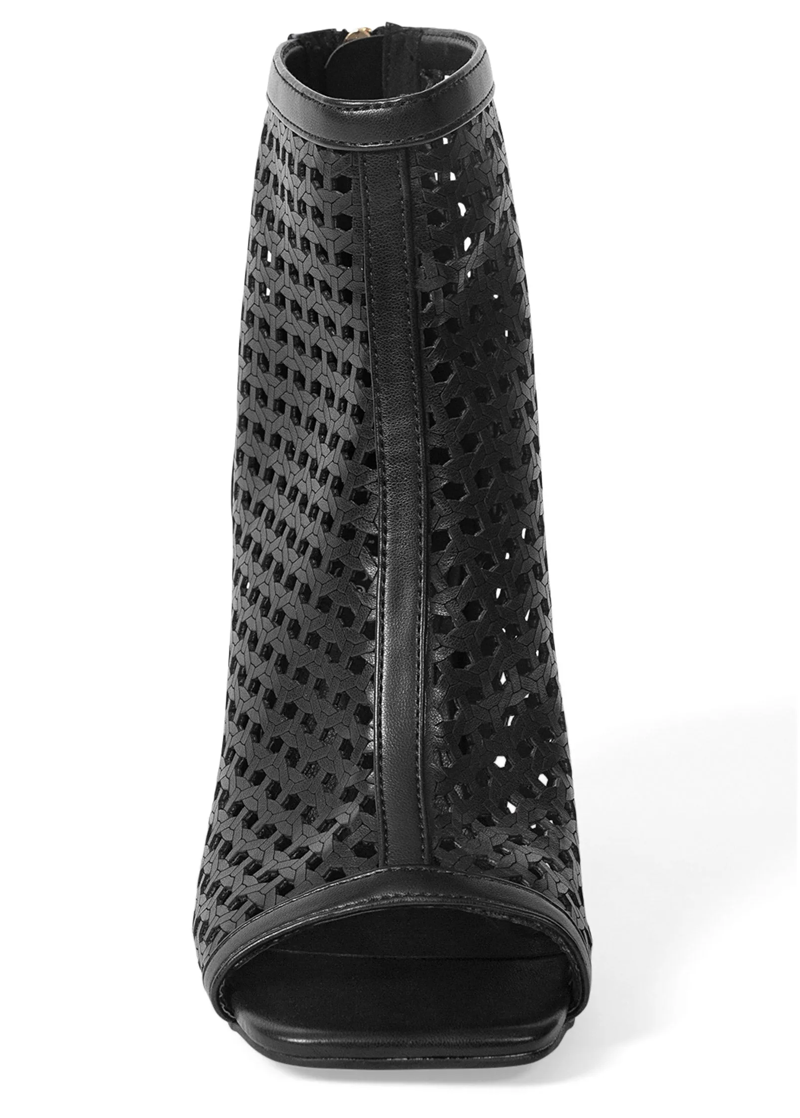 Perforated Booties - Black