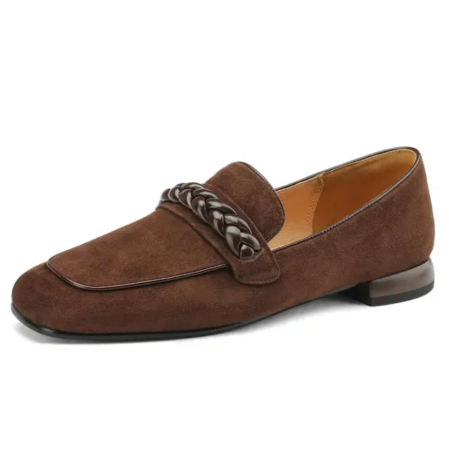 Pre Order:  Solid Soft Kid Suede Loafers