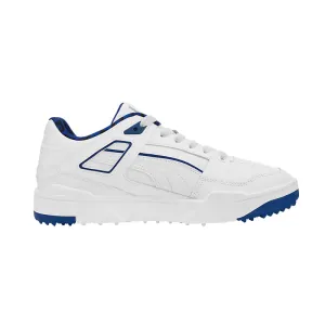 PUMA Hoops Slipstream G Men's Spikeless Shoes (White/Royal)