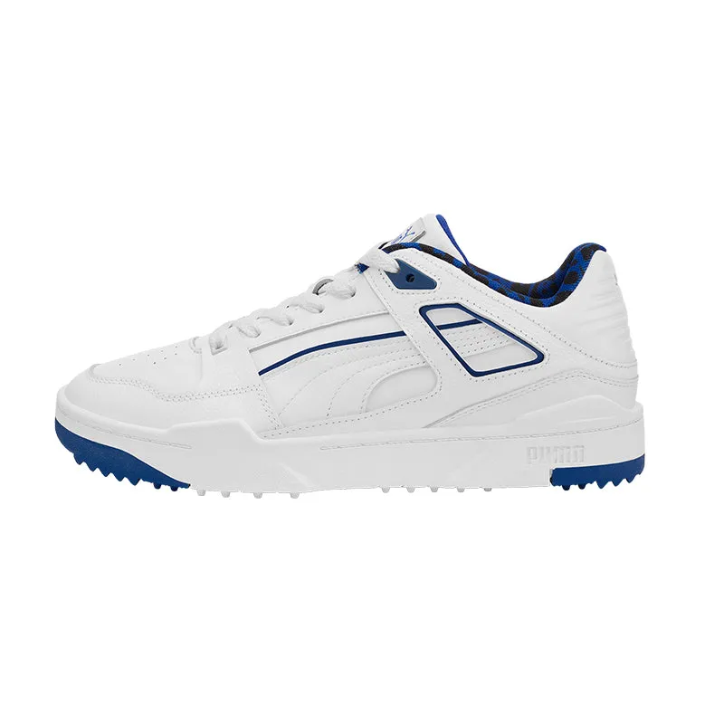 PUMA Hoops Slipstream G Men's Spikeless Shoes (White/Royal)