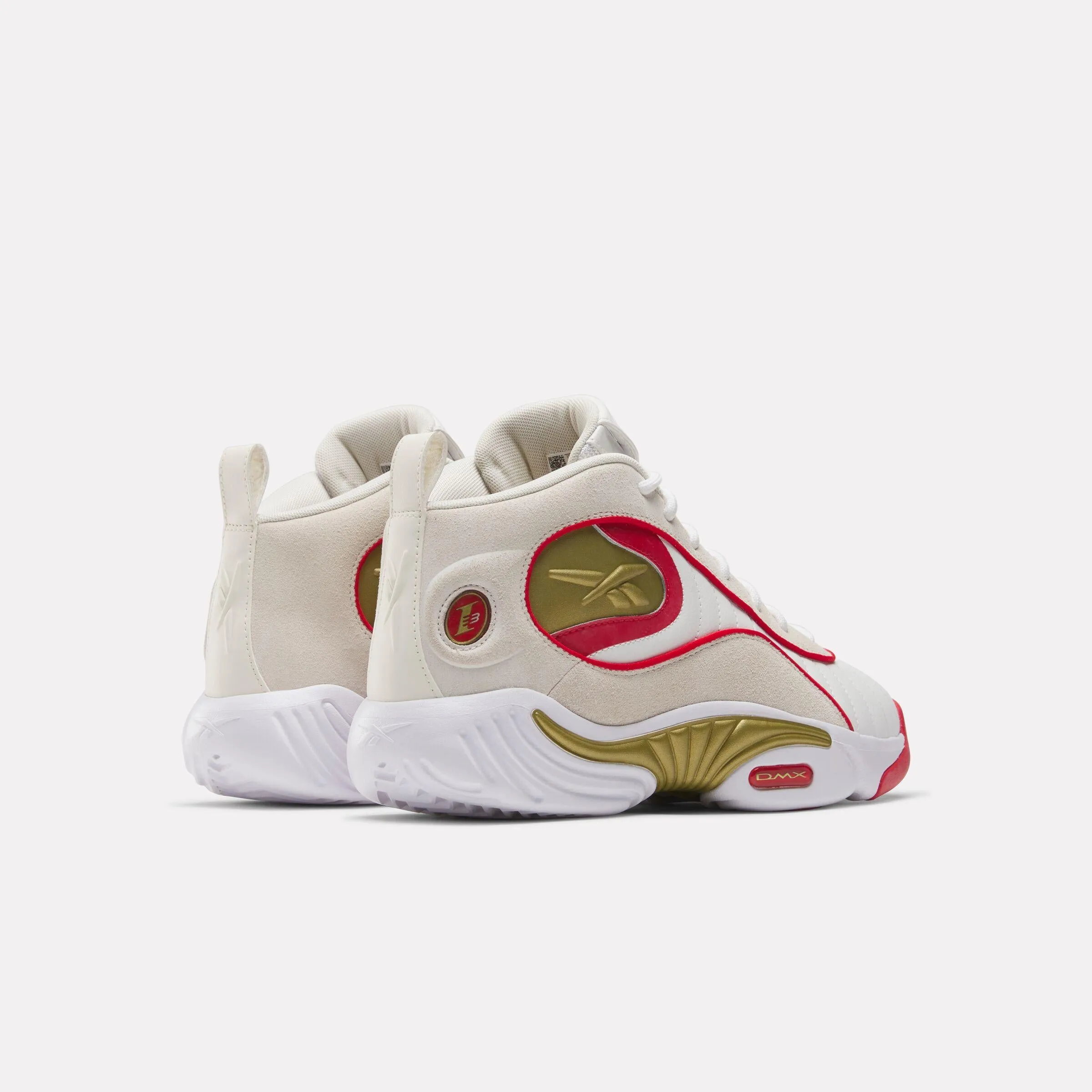 Reebok Footwear Men Answer III Basketball Shoes WHITE/VINTAGECHALK/VECTORRED