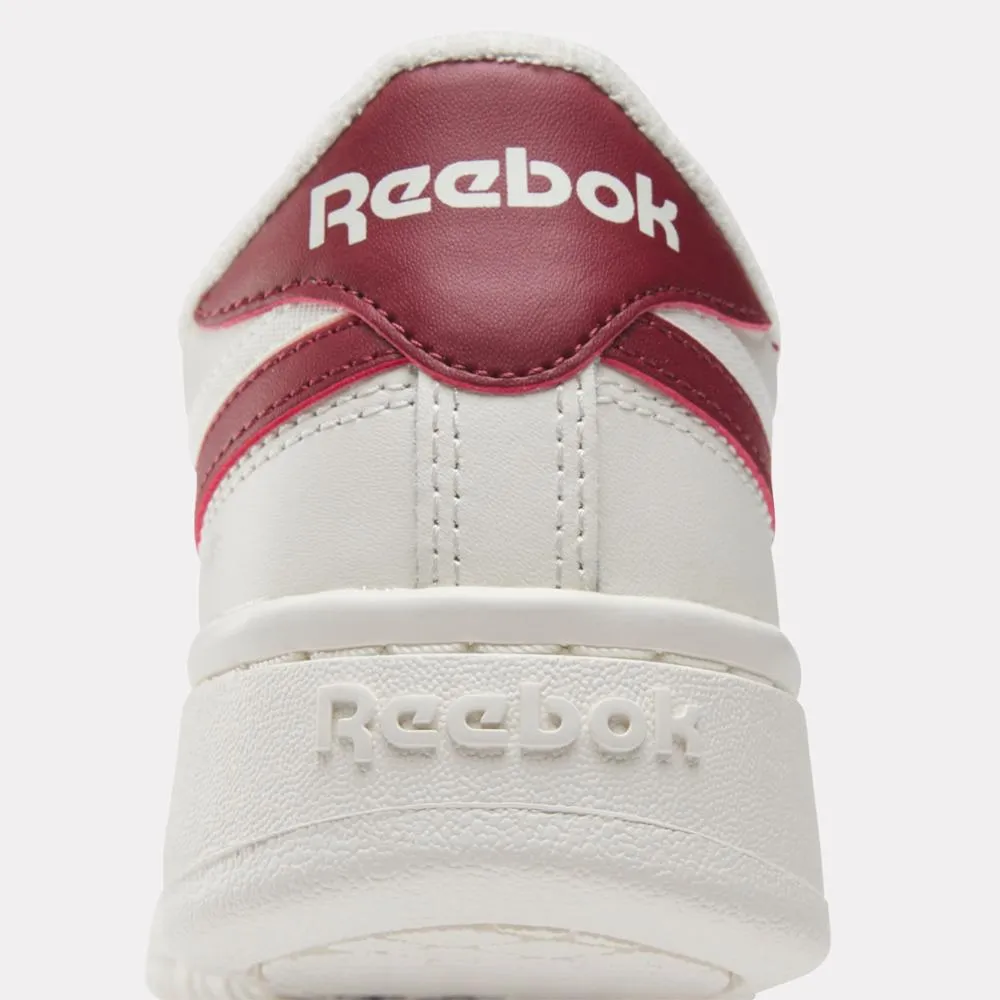 Reebok Footwear Women Club C Double Revenge Women's Shoes CHALK/CHALK/CLASSIC BURGUNDY