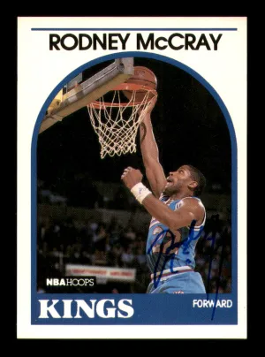 Rodney McCray Autographed 1989-90 Hoops Card #257 Sacramento Kings SKU #219187