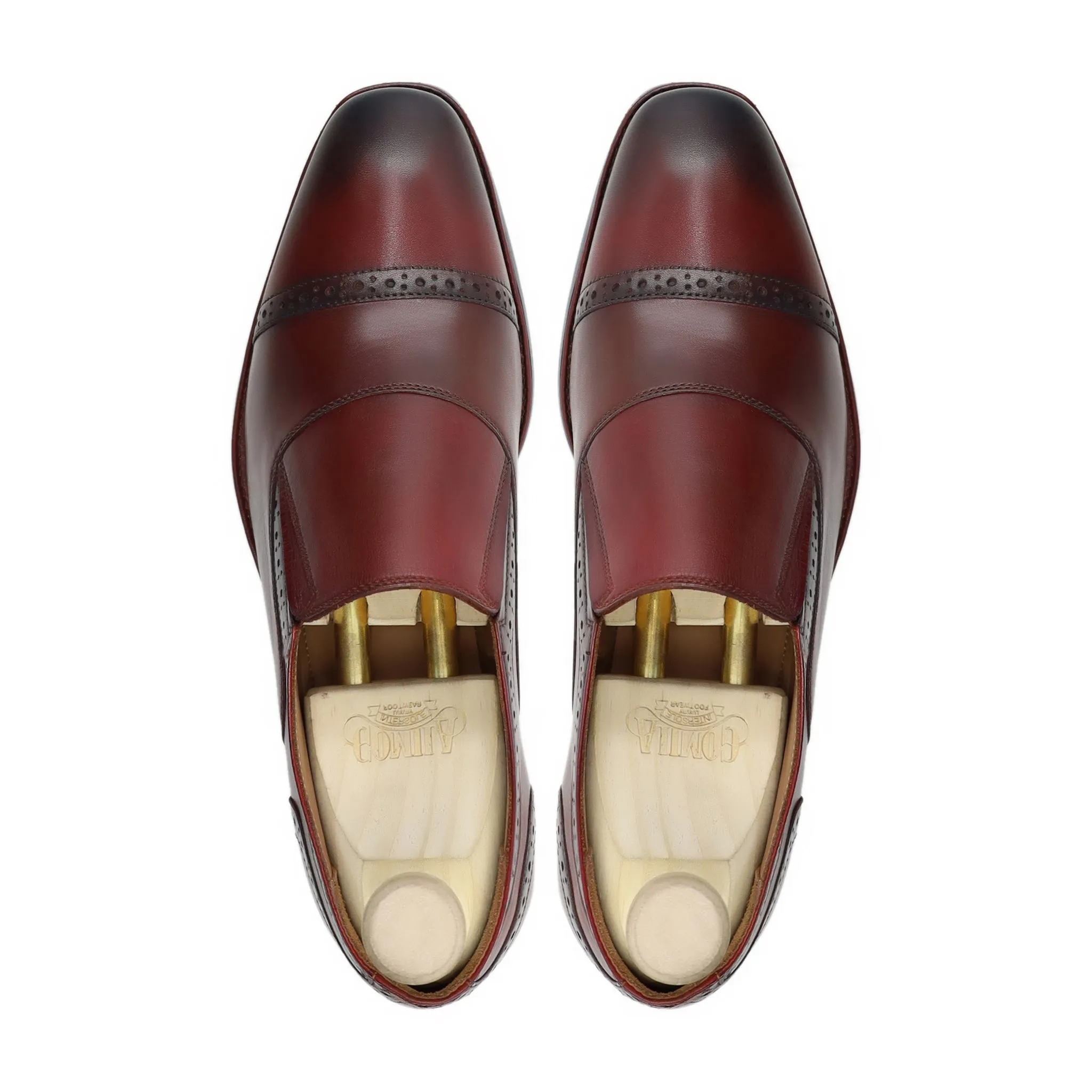 Rubidion - Men's Oxblood Calf Leather Loafer