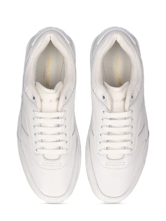 Saint Laurent   Bump leather sneakers 