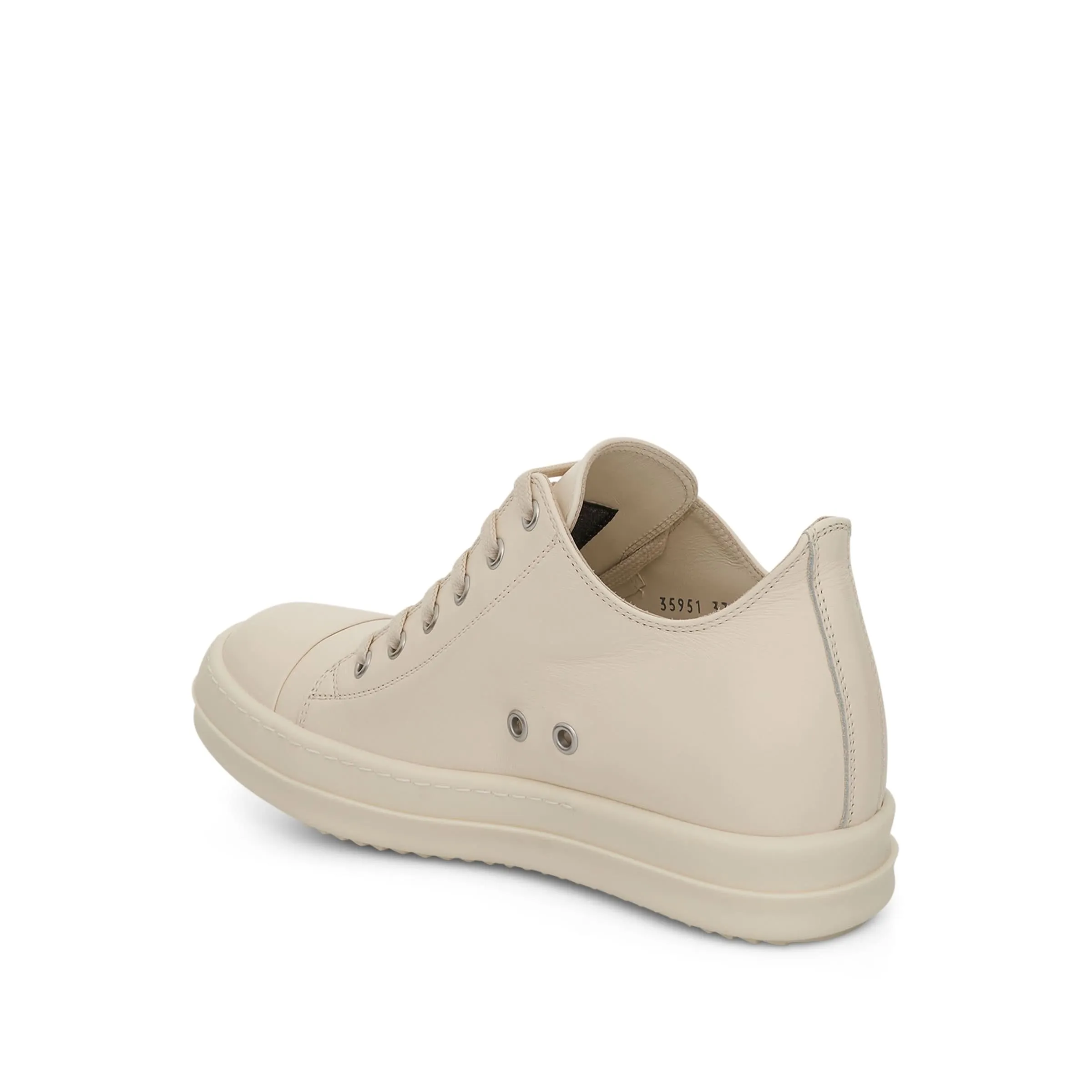 Strobe Leather Sneaker in Milk