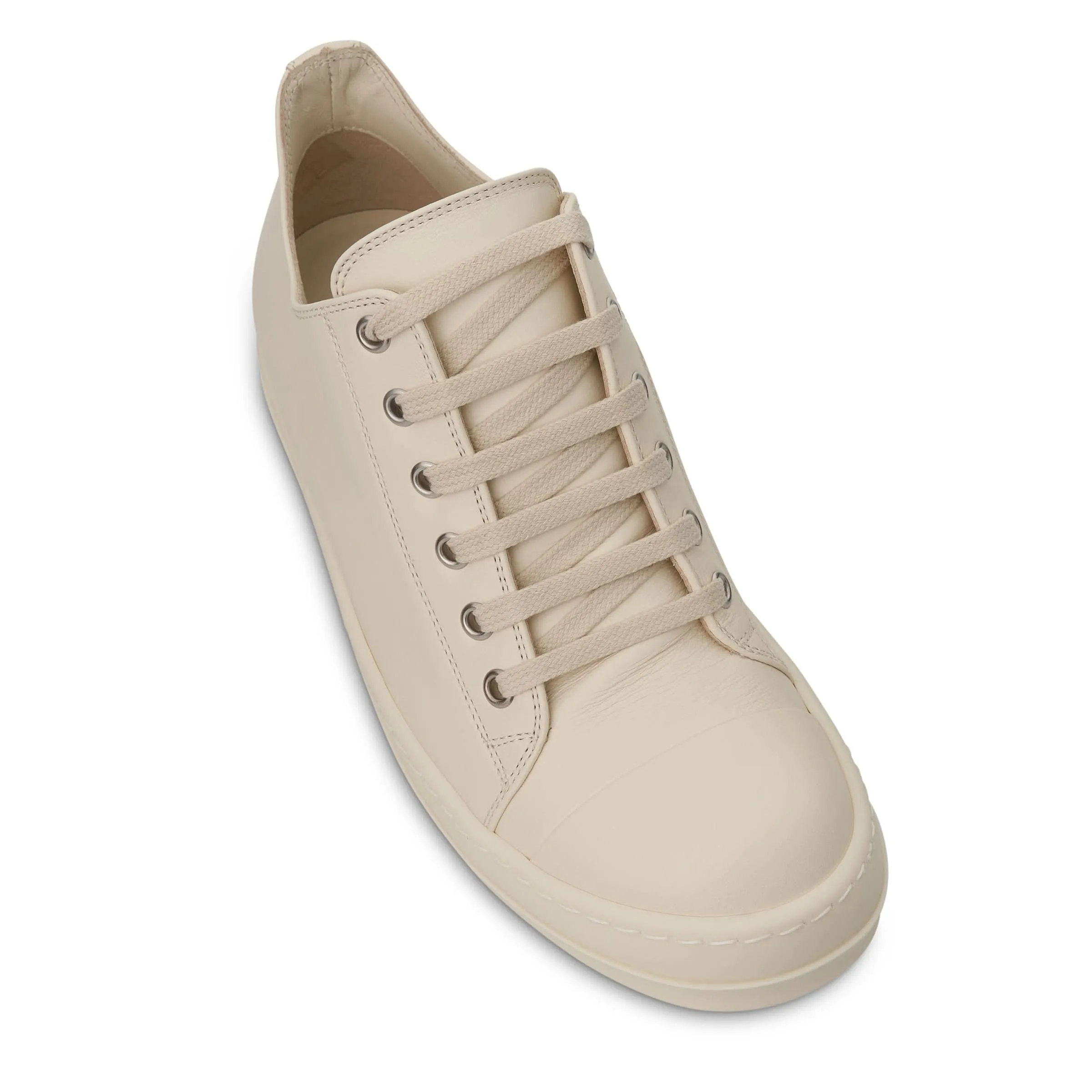 Strobe Leather Sneaker in Milk