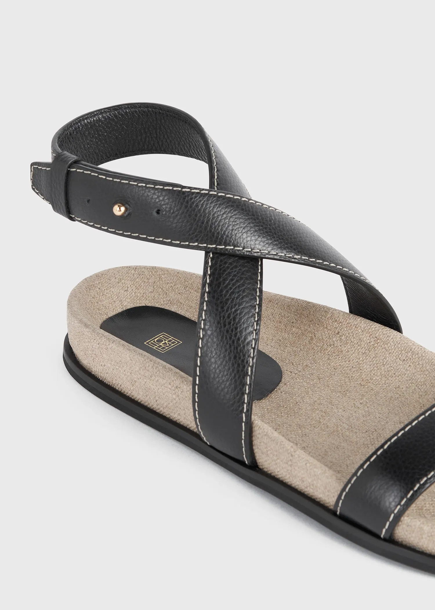 The Leather Chunky Sandal black/ecru