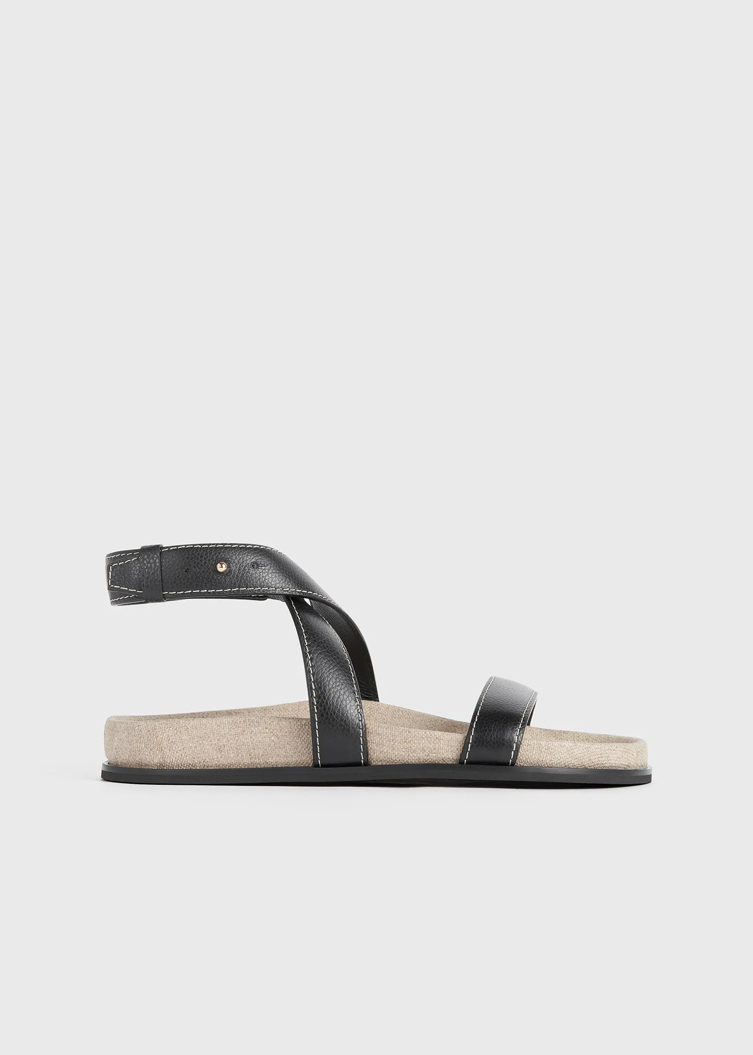 The Leather Chunky Sandal black/ecru