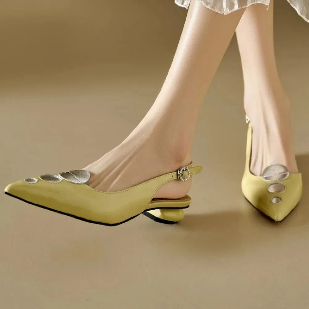 TSS57 Women's Casual Shoes - Leather Pumps Thin Heels