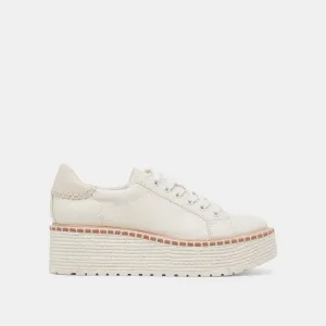 TWAIN SNEAKERS WHITE LEATHER