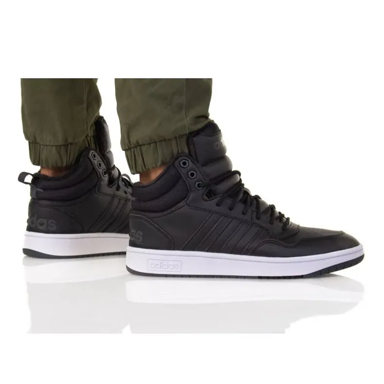 Unisex Universal Adidas Hoops 30 Mid Wtr GZ6679 Black