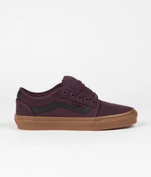 Vans Chukka Low Sidestripe Shoes - Port / Gum