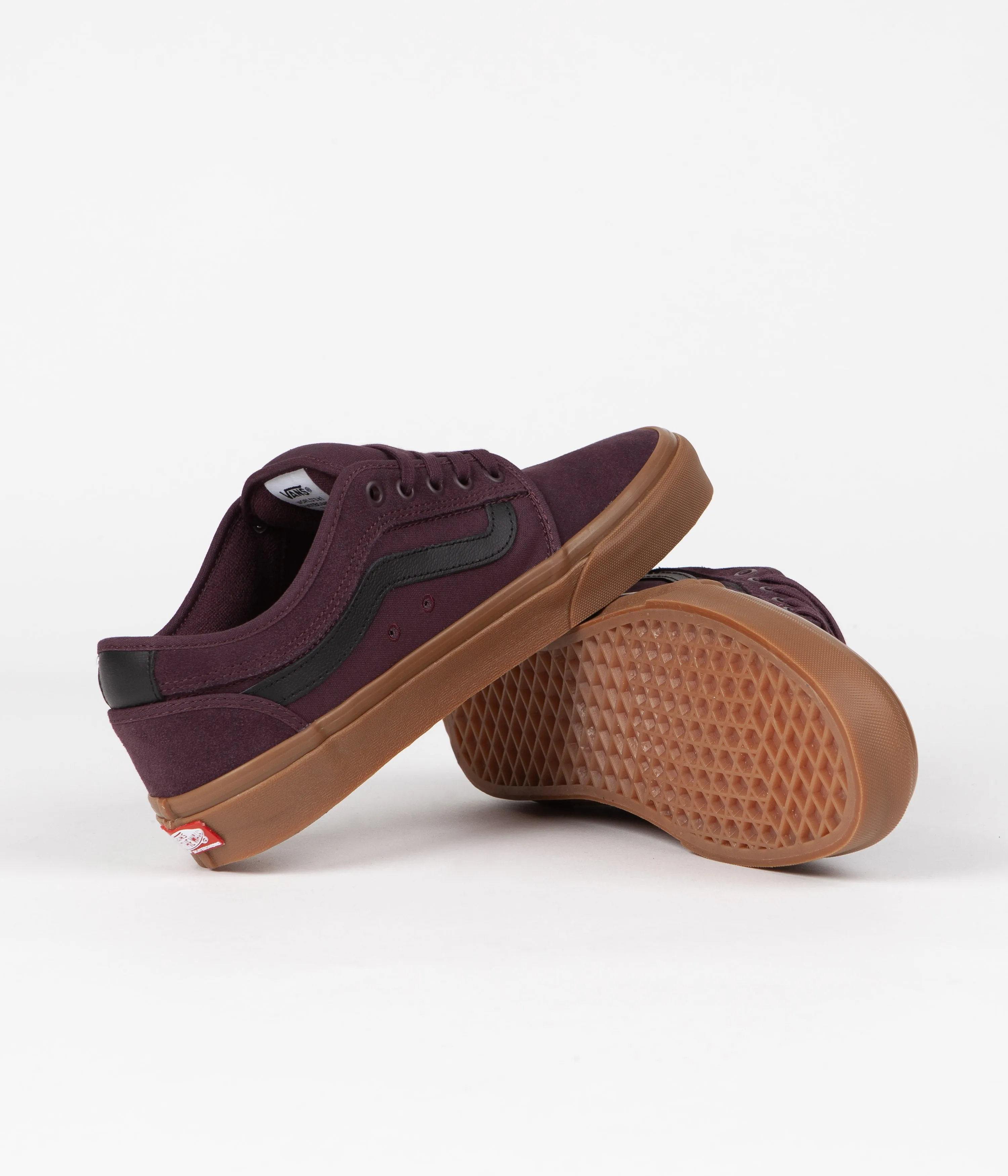 Vans Chukka Low Sidestripe Shoes - Port / Gum