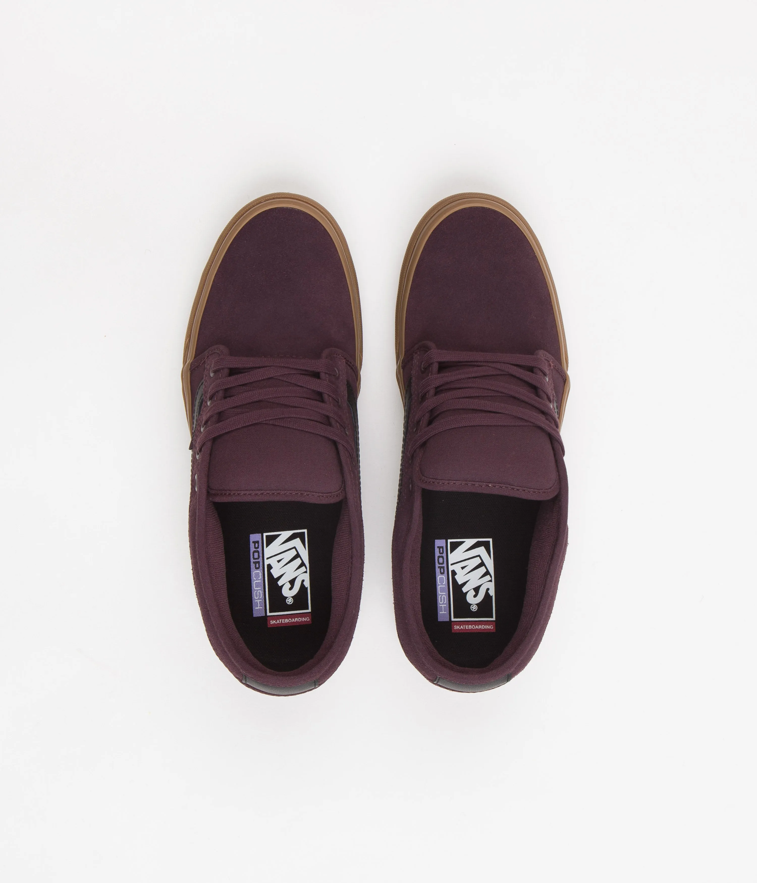 Vans Chukka Low Sidestripe Shoes - Port / Gum