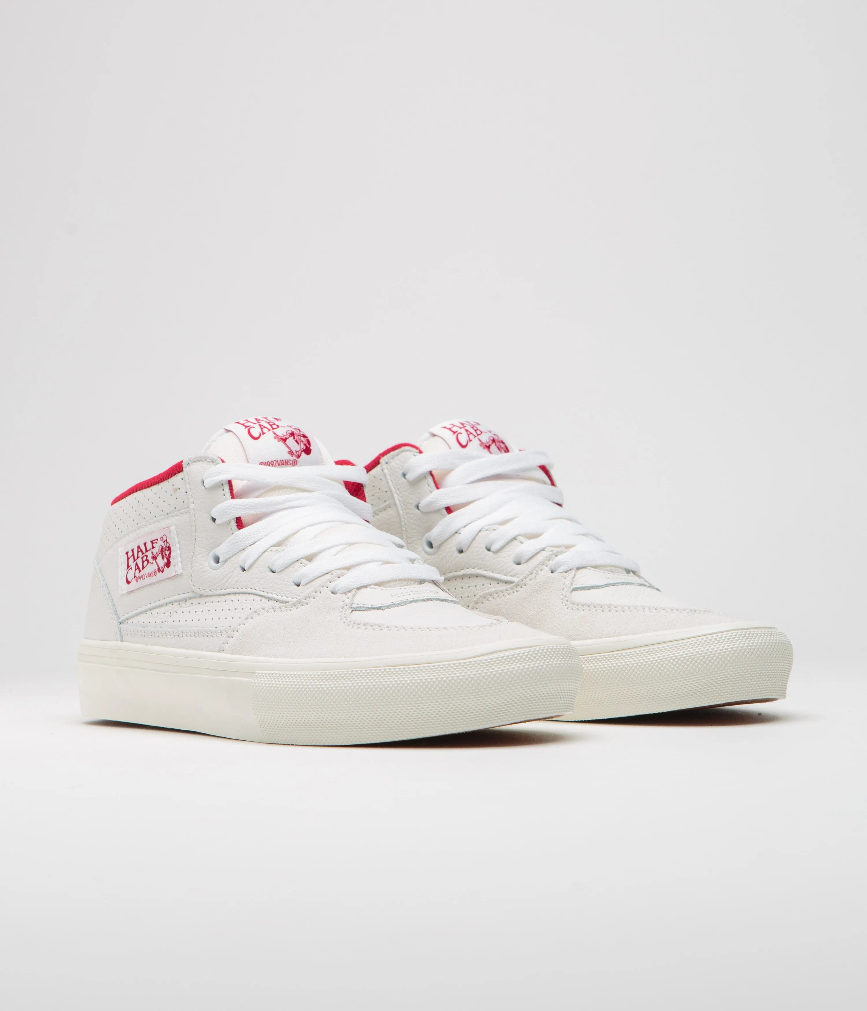 Vans Half Cab Shoes - Vintage Sport White / Red