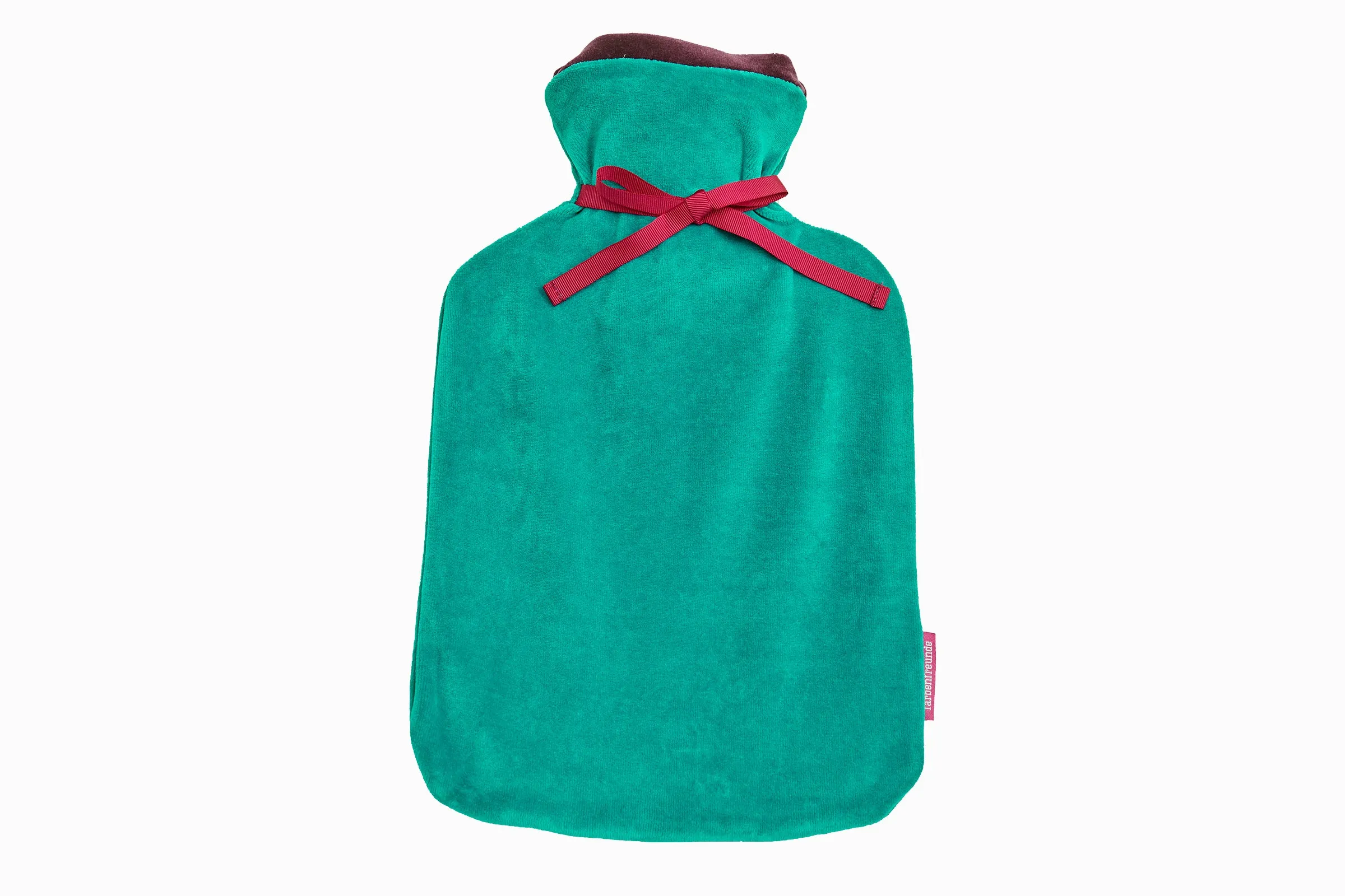 Velvet Hot Water Bottle-Green