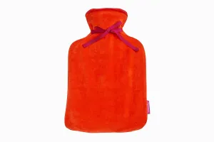 Velvet Hot Water Bottle-Tomato