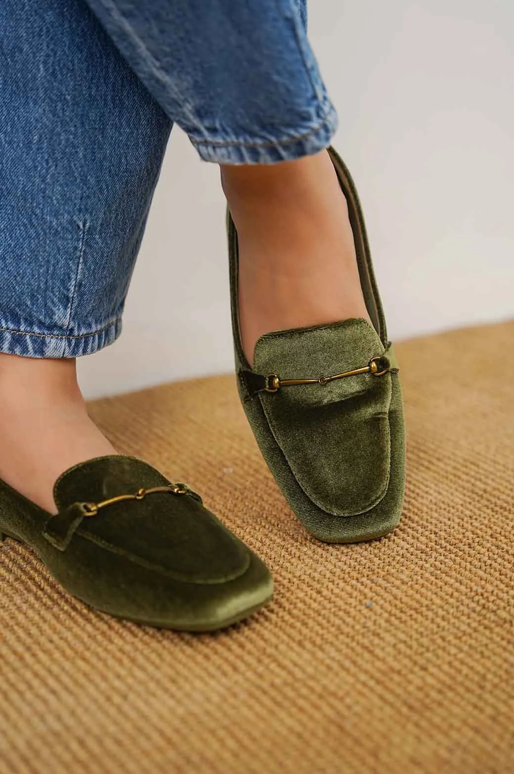 VELVET LOAFERS