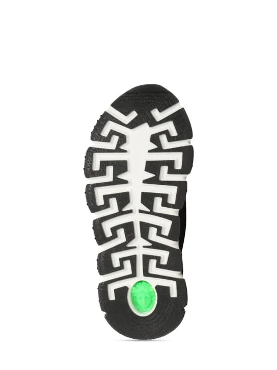 Versace   Logo tech lace-up sneakers 