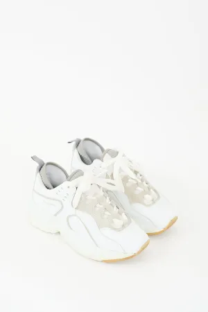 White & Grey Leather Rockaway Sneaker