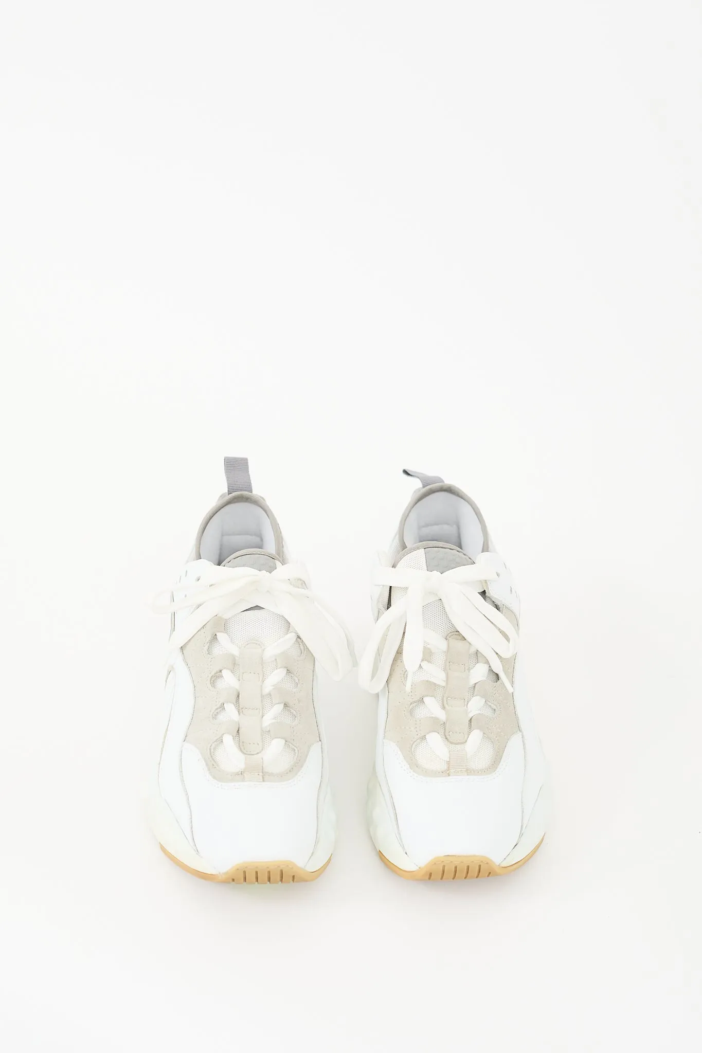 White & Grey Leather Rockaway Sneaker