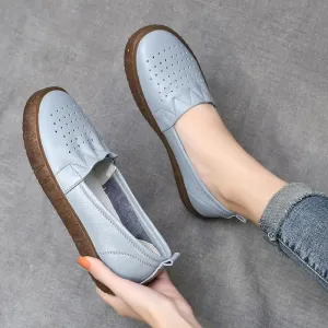 Women's Casual Shoes Genuine Leather Flats Loafers JRS0230